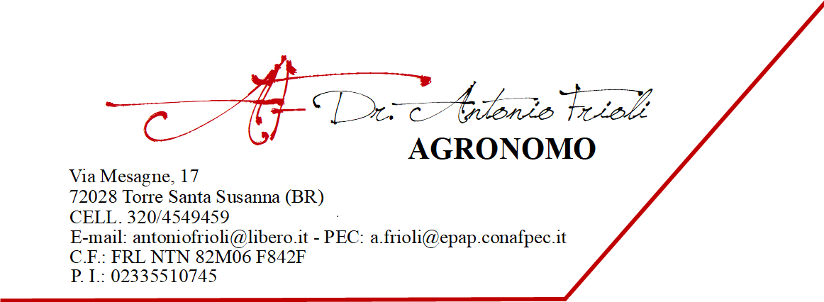 STUDIO TECNICO AGRONOMO FRIOLI ANTONIO